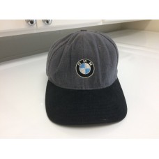 Vintage BMW Hat Blue 80's 90's Made In USA Relaxed 6 Panel Dad Strapback Cap  eb-75070456